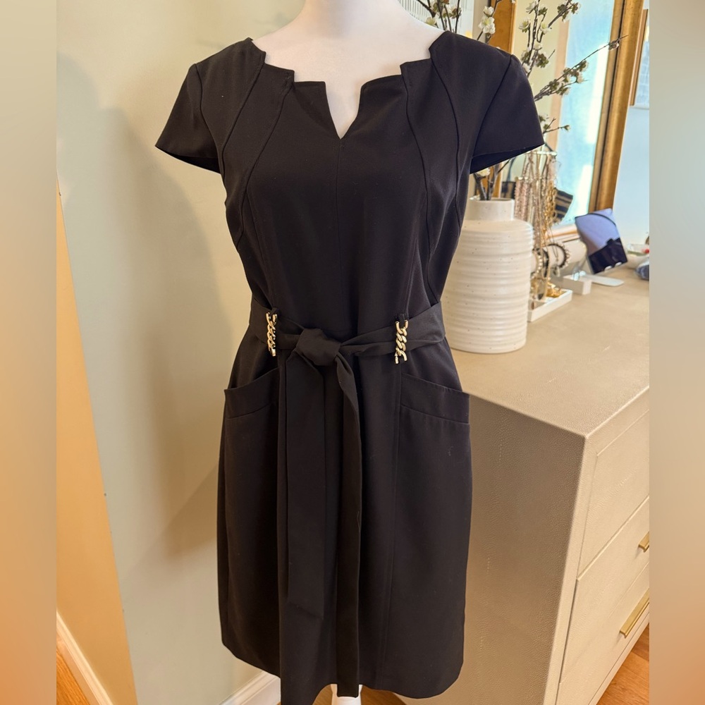 Ellen Tracy Black Dress 8P